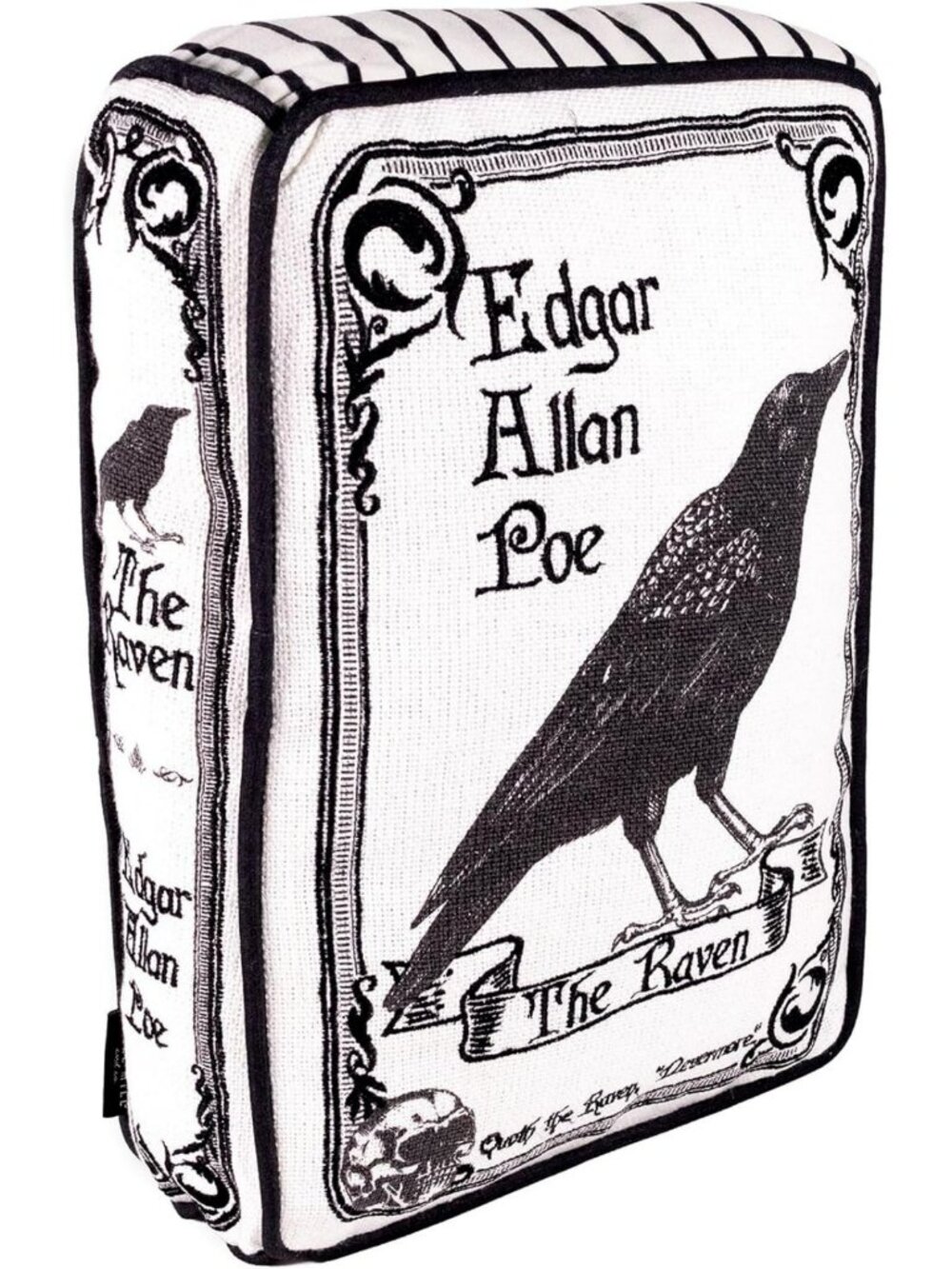 Book-Shaped Accent Pillow - Cozy Raven Design for Home Decor & Reading Nook